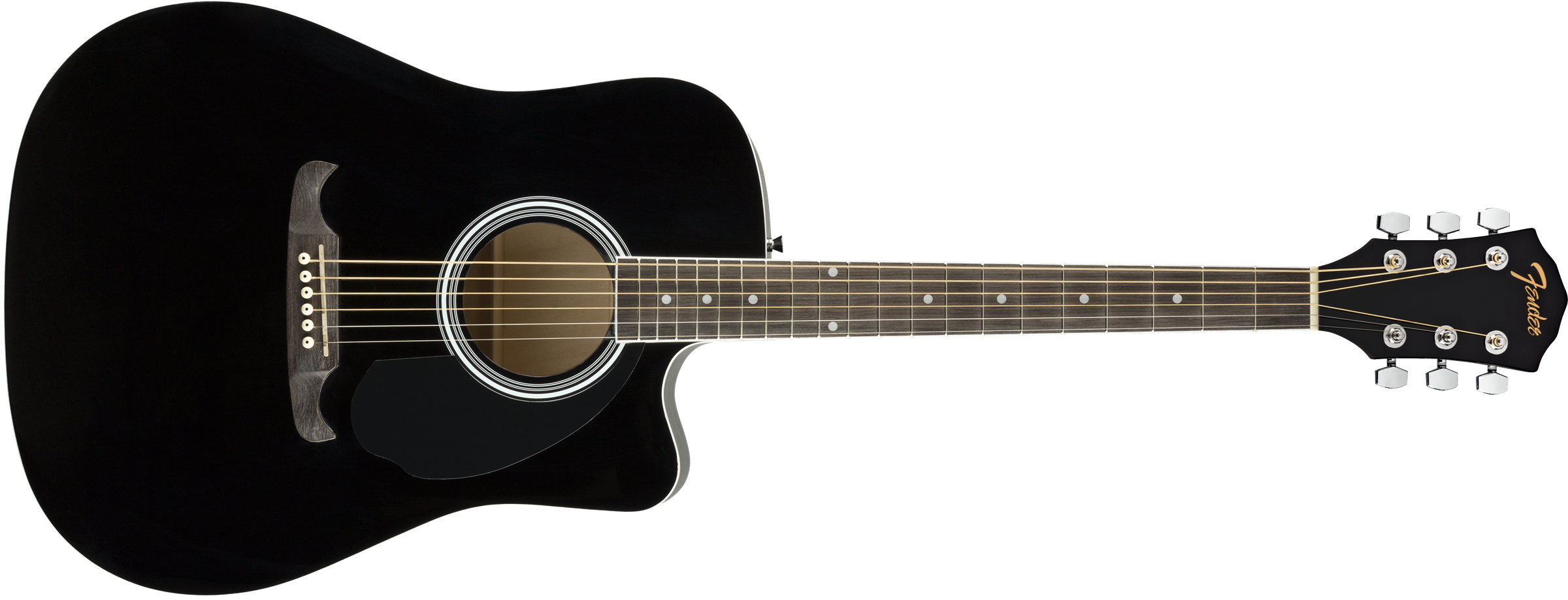 Image of Fender FA-125CE Dreadnought Acoustic Guitar Black